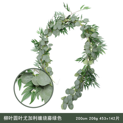 Realistic Eucalyptus Leaves and Vines Home Decor - Ideal for Weddings and Event Displays, Lifelike Faux Plants for a Touch of Nature