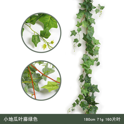 Realistic Willow Vine and Ivy Replica - Lifelike Sweet Potato Leaf Decorative Faux Plant for Home Interior and Wall Decor