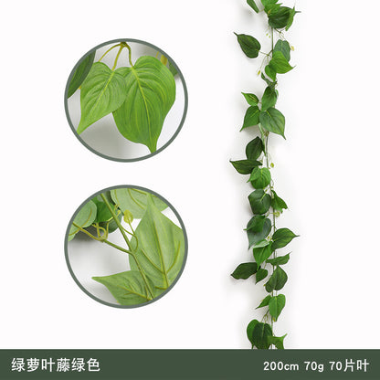 Realistic Artificial Rattan Eucalyptus Leaves with Vine-Like Twists for Stunning Wedding & Home Decor - Lifelike Willow-Leaf Vines for Enchanting Greenery Walls