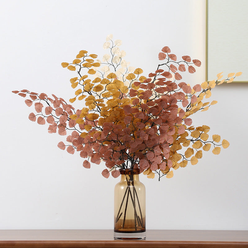 Realistic Faux Leaf Photography Prop with Shell Bundle – Perfect Indoor Window Decoration and Lifelike Artificial Plant for Stunning Floral Displays