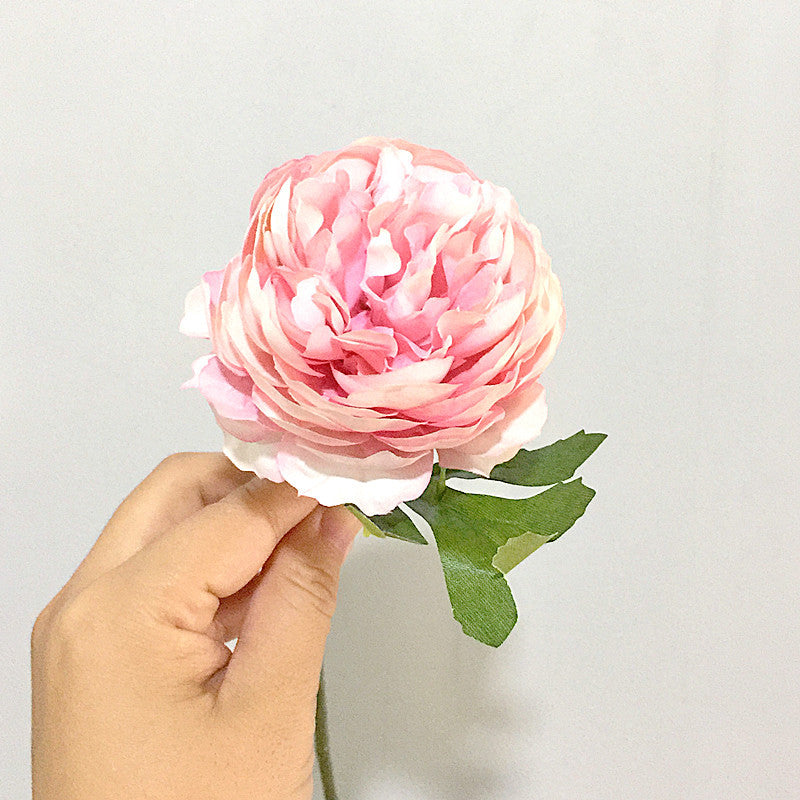 Stunning Artificial Tea Rose - Dreamy Single Stem Faux Floral for Home Decor, Weddings, Photography, and Elegant Arrangements