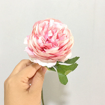 Stunning Artificial Tea Rose - Dreamy Single Stem Faux Floral for Home Decor, Weddings, Photography, and Elegant Arrangements