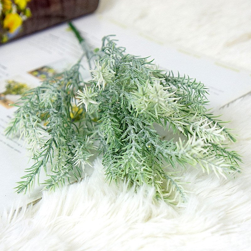 Elegant Korean-Style 5-Pronged Dragon Beard Grass - Realistic Artificial Flowers for Home Decor, Weddings, and Photography Props