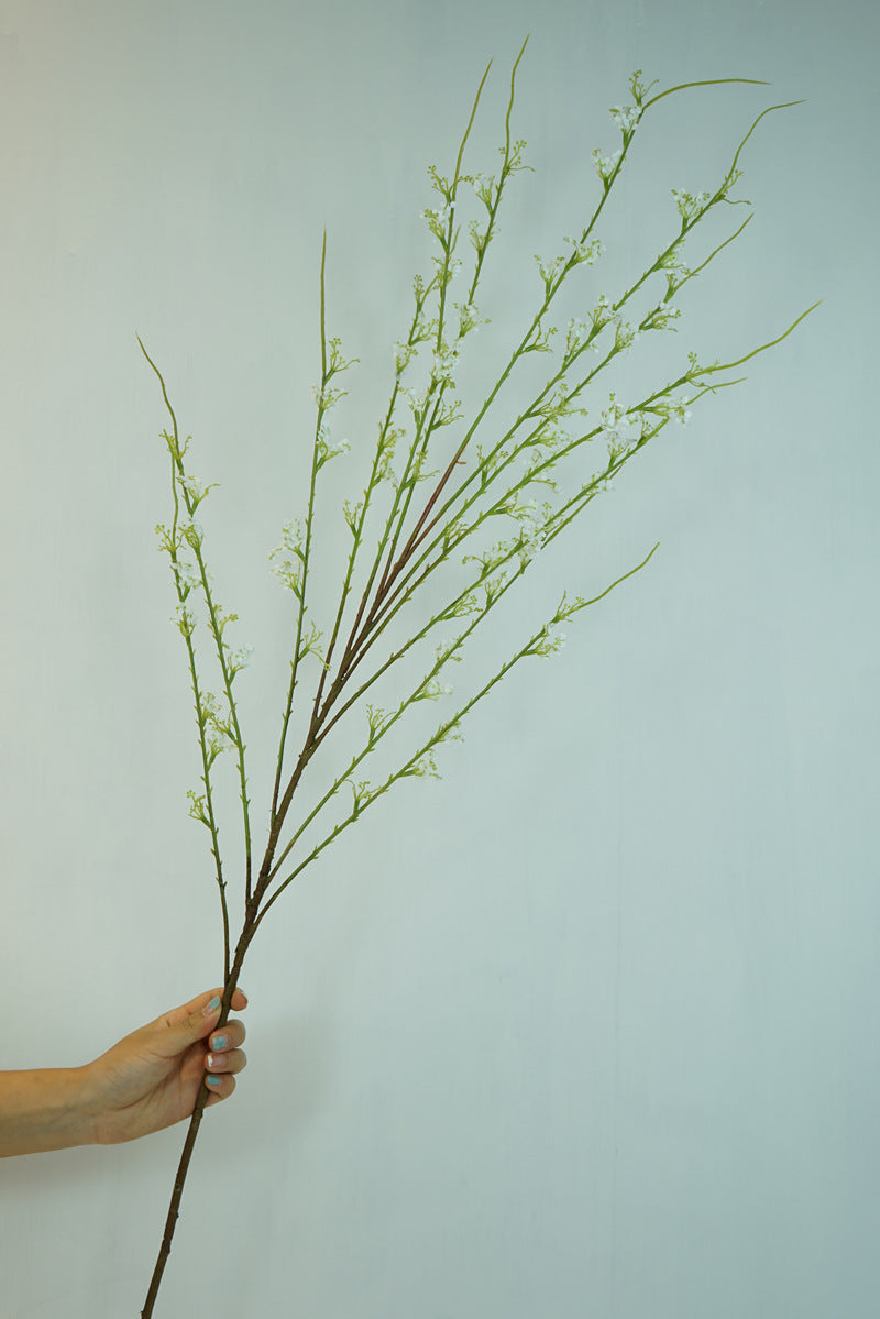 Elegant Snow Willow Branches - Minimalist Natural Faux Floral Arrangement for Home Décor, Hotel Lobbies, and Sales Offices - Stunning Decorative Artificial Flowers