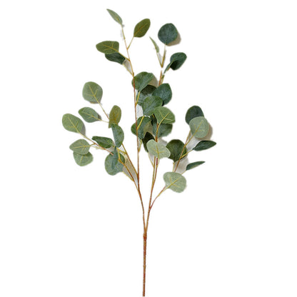 Realistic Long-Stem Eucalyptus Leaves with Round Tips – Lifelike Artificial Greenery for Home Decor, Weddings, and Photography Props