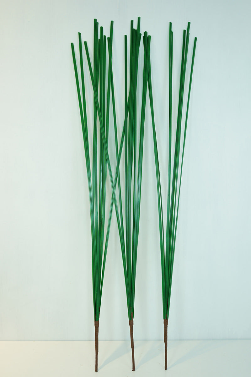 Realistic Touch Faux Greenery with Reeds – Stunning Water-Wax Candle Arrangement for Home Decor, Floral Arrangements, and Artistic Centerpieces