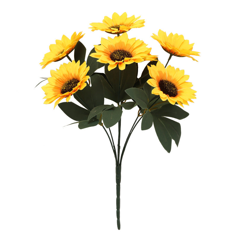 Realistic Artificial Sunflower Bouquet - Stunning Large Sunflowers for Wedding and Home Decoration - Lifelike Floral Arrangement for Every Occasion