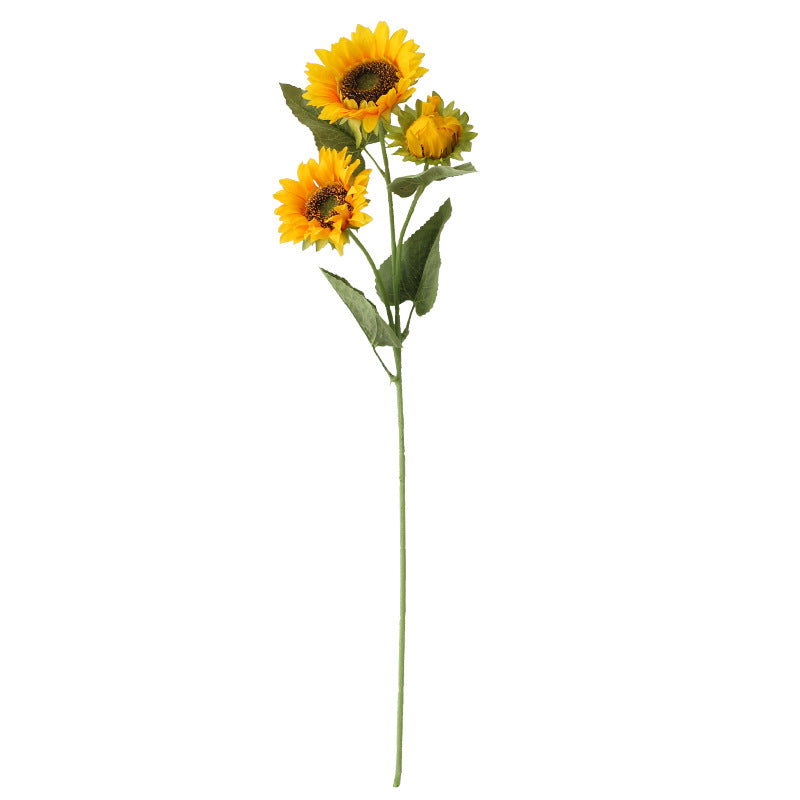 Realistic Artificial Sunflower Bouquet - Stunning Large Sunflowers for Wedding and Home Decoration - Lifelike Floral Arrangement for Every Occasion