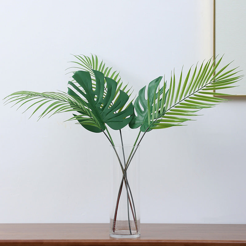 Realistic Monstera Leaf Artificial Flower - Perfect for Weddings, Home Decor, and Photography Props - Lifelike Faux Plants for a Touch of Nature