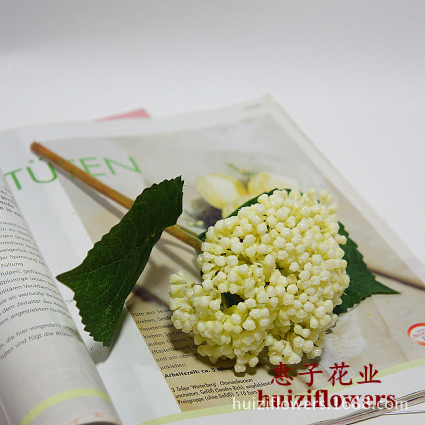 Soft Silicone Hydrangea Buds - Realistic Faux Floral Arrangements for Handmade Craft Projects