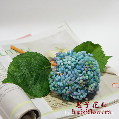 Soft Silicone Hydrangea Buds - Realistic Faux Floral Arrangements for Handmade Craft Projects