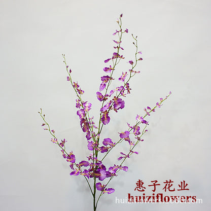 Stunning 8-Branch Artificial Dancing Orchid - Realistic Fake Flowers for Home Decoration & Interior Design