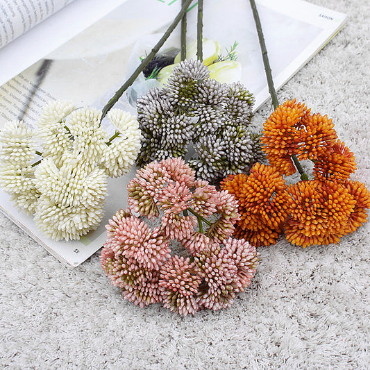 Vintage Autumn-Inspired Realistic Rice Flowers KL2445B - Lifelike Faux Floral Arrangements for Home Decor, Photography Props, and Wedding Decorations