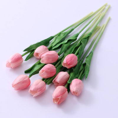 Realistic Mini PU Tulip | Artificial Faux Flowers for Home Decor and Wedding Celebrations - Long-lasting and Maintenance-free