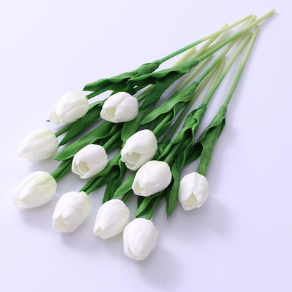 Realistic Mini PU Tulip | Artificial Faux Flowers for Home Decor and Wedding Celebrations - Long-lasting and Maintenance-free