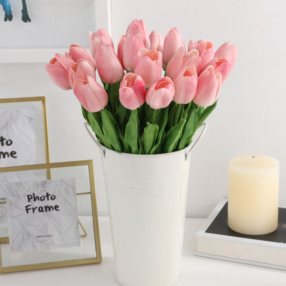 Realistic Mini PU Tulip | Artificial Faux Flowers for Home Decor and Wedding Celebrations - Long-lasting and Maintenance-free