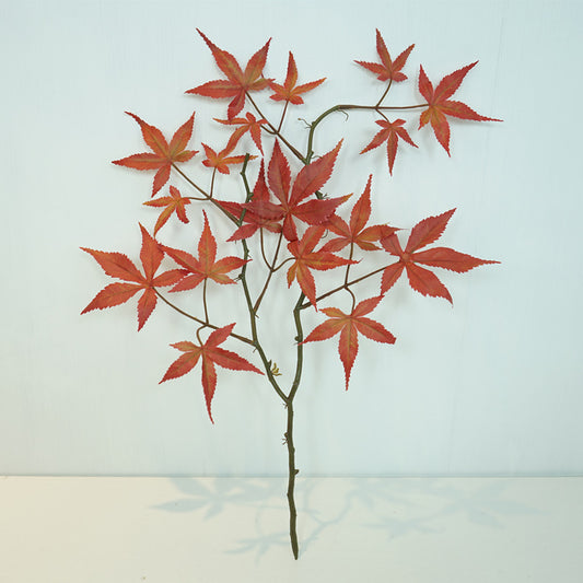 Realistic Maple Leaf Decorative Ornament for Home - Ideal for Living Room and Dining Room Floral Arrangements, Lifelike Faux Plants and Branches for Elegant Décor