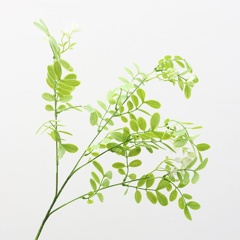 Realistic Soft-Touch Faux Plant Wall Decor: Beautiful Acacia Leaves for Hotels and Home Interiors - Perfect for Any Display