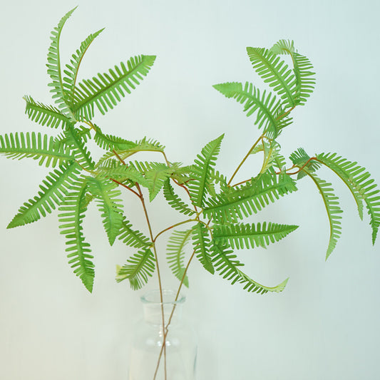 Realistic Faux Fern Leaves - Lush and Flowing Nordic Design Indoor Floral Arrangement for Living Room Décor - Perfect Decorative Accent with Grass for Soft Furnishings