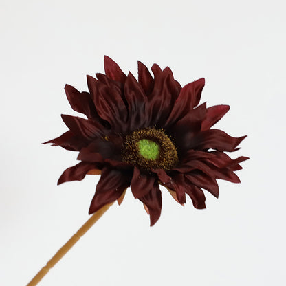 Single Stem Sunflower Home Décor - Realistic Faux Flower for Living Room and Wedding Decoration - Perfect for Celebrations and Events