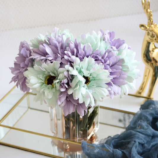 Realistic African Daisy Silk Flowers - Elegant Desktop Décor for Home and Office - Perfect for Year-Round Decoration and Gifting