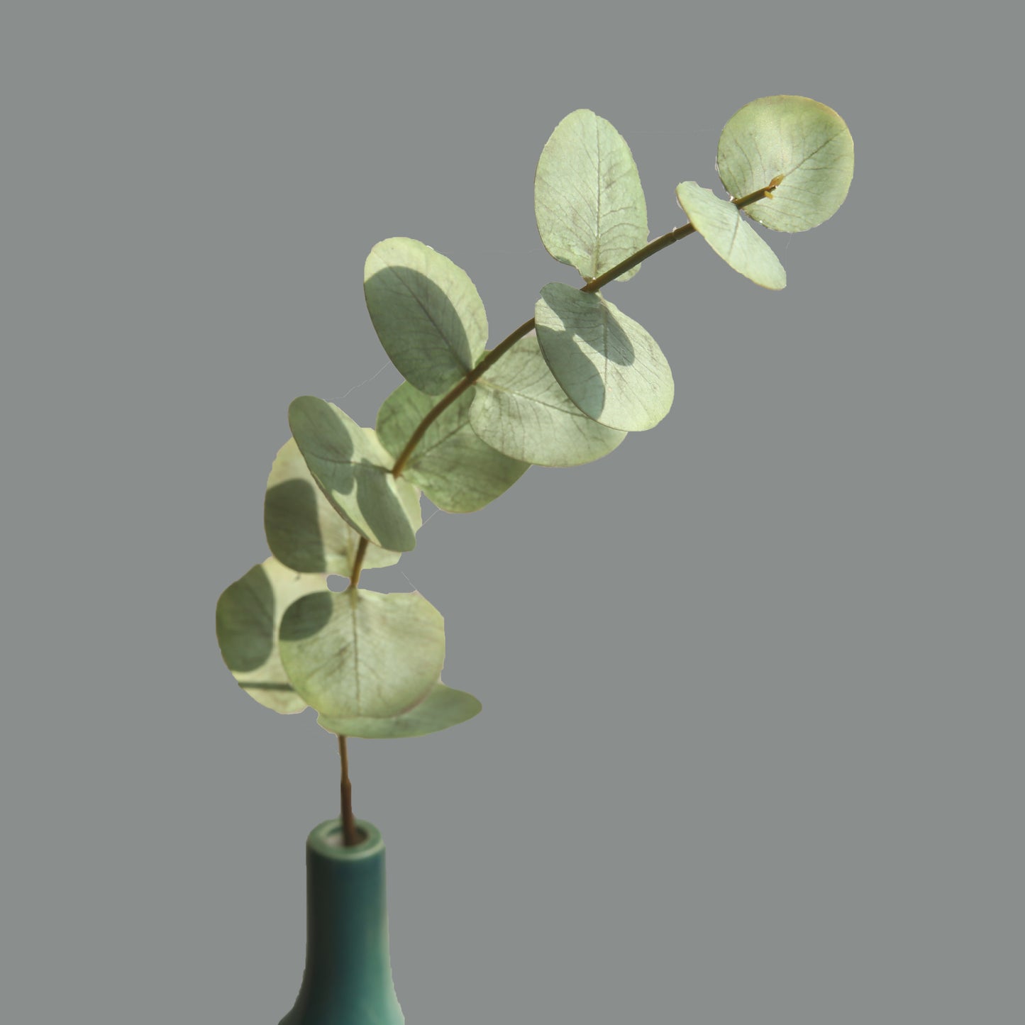 Elegant Single Stem Faux Eucalyptus Flower - Stylish Indoor Decoration for Living Room and Home Decor