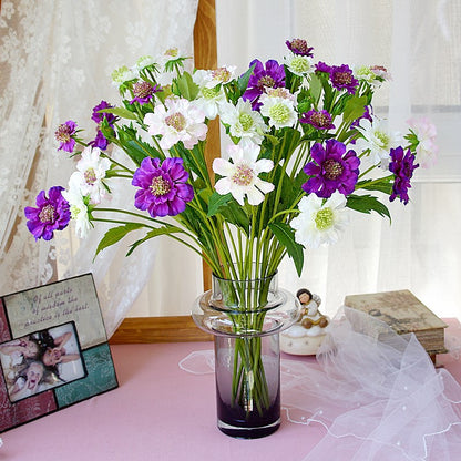 Vibrant Artificial Cornflower Floral Arrangement - Stunning Home Décor for Weddings, Photography, and Events