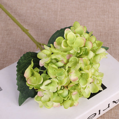 Realistic Mini 6-Branch Hydrangea - Stunning Home Décor Silk Flower Arrangement for Living Room - Lifelike Indoor Floral Display