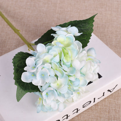 Realistic Mini 6-Branch Hydrangea - Stunning Home Décor Silk Flower Arrangement for Living Room - Lifelike Indoor Floral Display