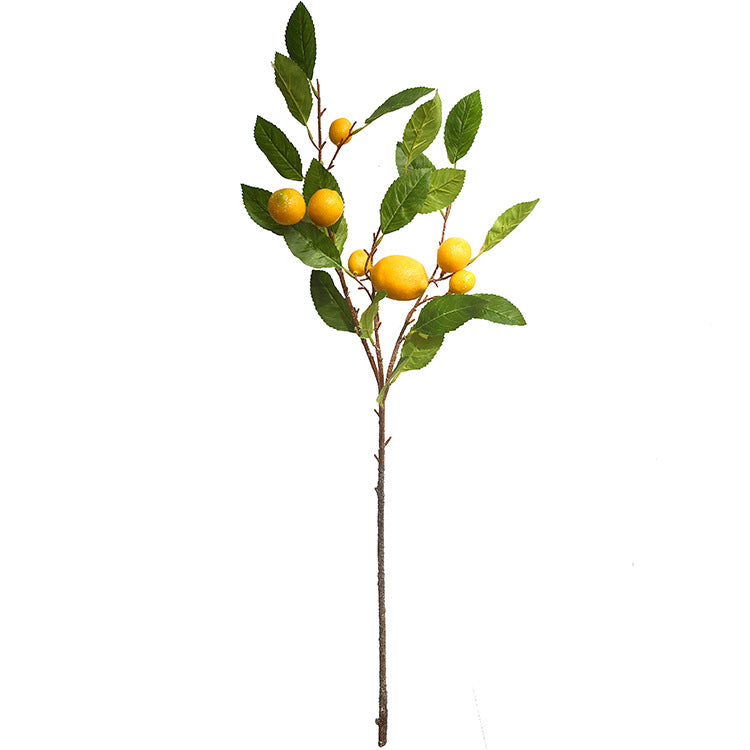 Fresh Lemon Artificial Flower Arrangement - Breathtaking Home Decor and Decorative Fruit Accent for Your Living Room