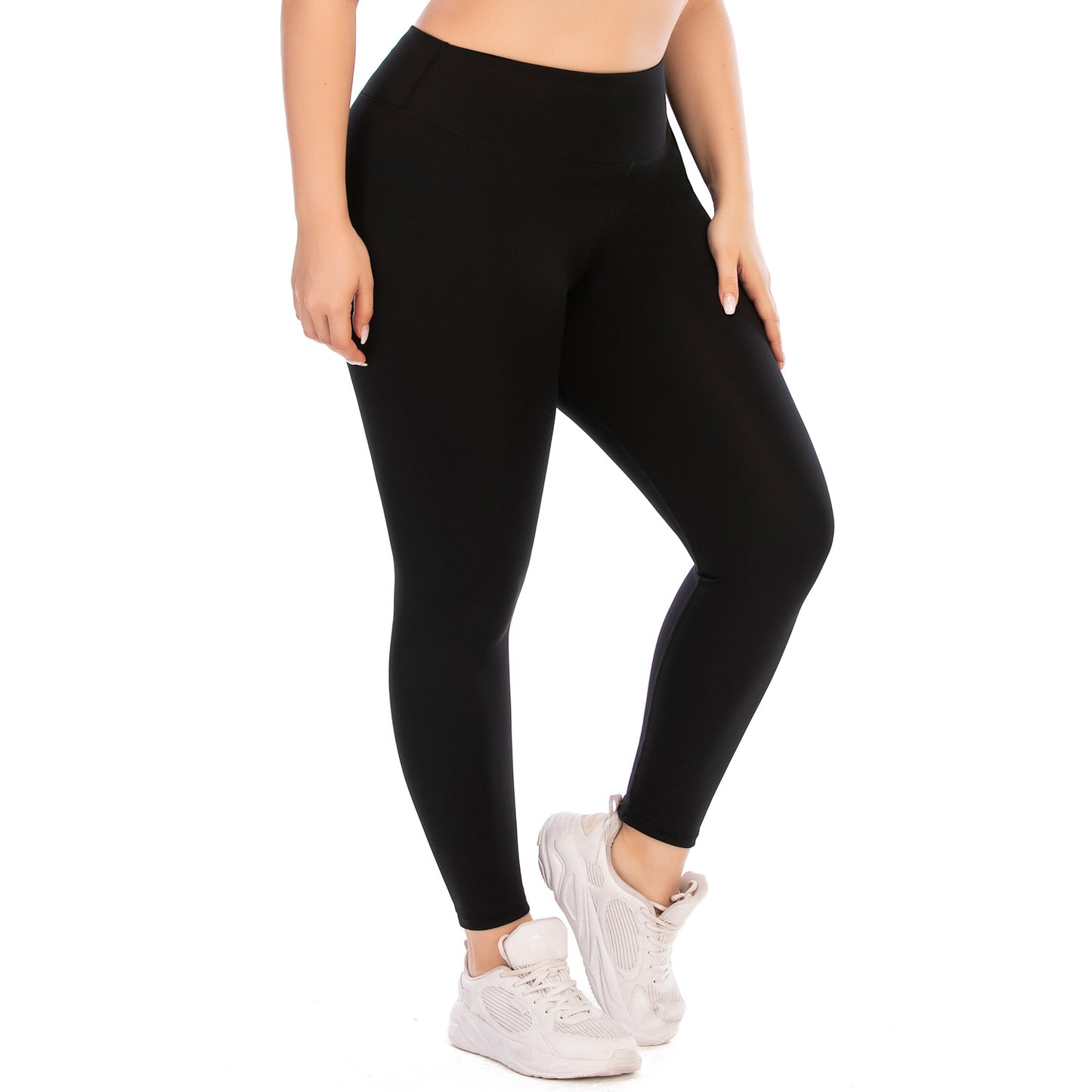 Plus Size Fitness Outfit Set Yoga Clothes with High Waisted Leggings and Supportive Sports Bra for Active Lifestyles by Aushili 12041 12042