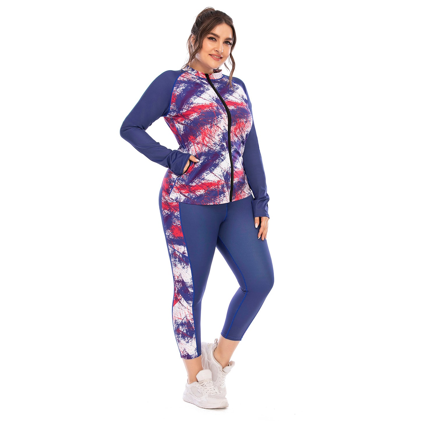 Plus Size Fitness Outfit Set High Performance Yoga Clothes with Figure Hugging Barbies Tights and Supportive Sports Bra for All Workout Styles