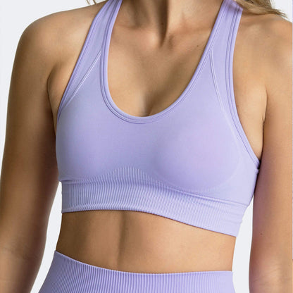 Quick Dry Seamless Sports Bra for Women for Outdoor Running and Active Fitness Routines