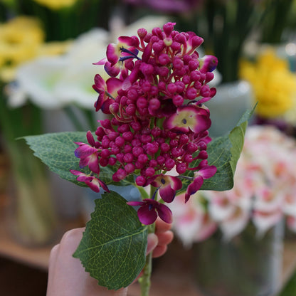 High-Quality Minimalist Faux Lilac Hydrangea Floral Arrangement - Perfect for Home Décor, Soft Furnishing Accents, and Elegant Table Centerpieces