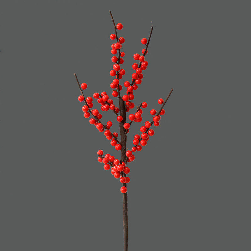 Realistic North American Winterberry Faux Flowers - Stunning Decorative Arrangement for Living Room and Dining Table Centerpieces