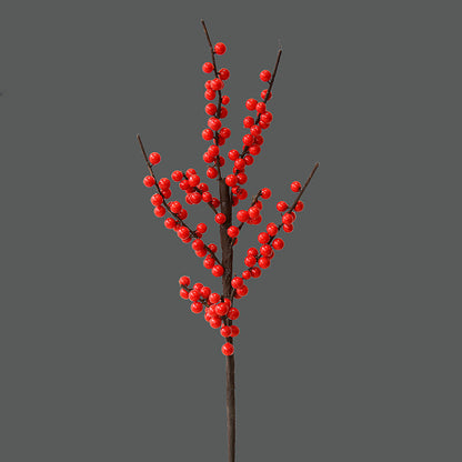 Realistic North American Winterberry Faux Flowers - Stunning Decorative Arrangement for Living Room and Dining Table Centerpieces