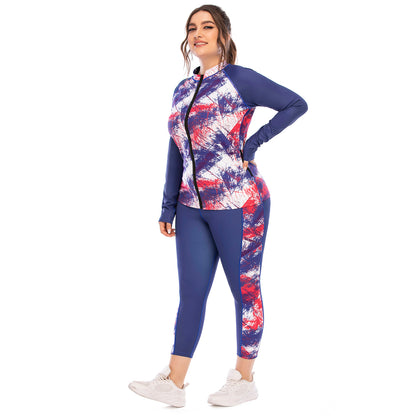 Plus Size Fitness Outfit Set High Performance Yoga Clothes with Figure Hugging Barbies Tights and Supportive Sports Bra for All Workout Styles