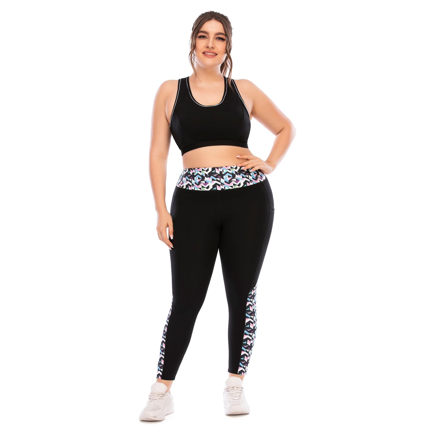 Plus Size Fitness Outfit Set Yoga Clothes with Tight Fit Barbie Pants and Supportive Sports Bra Australia s Top Athletic Wear 12027 12028