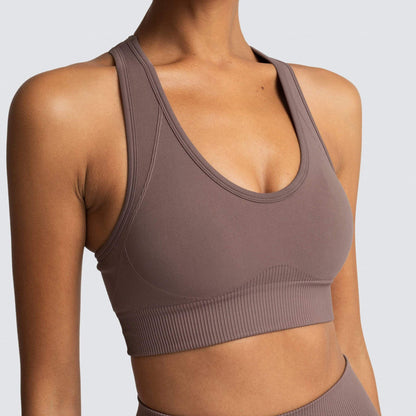 Quick Dry Seamless Sports Bra for Women for Outdoor Running and Active Fitness Routines