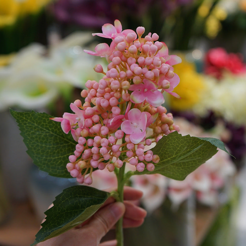 High-Quality Minimalist Faux Lilac Hydrangea Floral Arrangement - Perfect for Home Décor, Soft Furnishing Accents, and Elegant Table Centerpieces