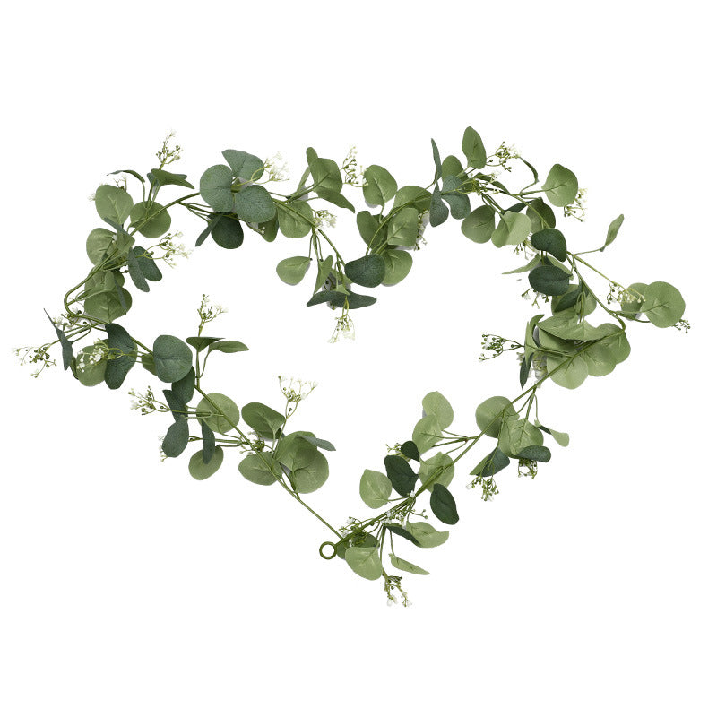 Realistic Simulated Eucalyptus Vine - Perfect for Home Decor and Photography Props - Durable Plastic Money Leaf Vines for Stunning Aesthetic Touches