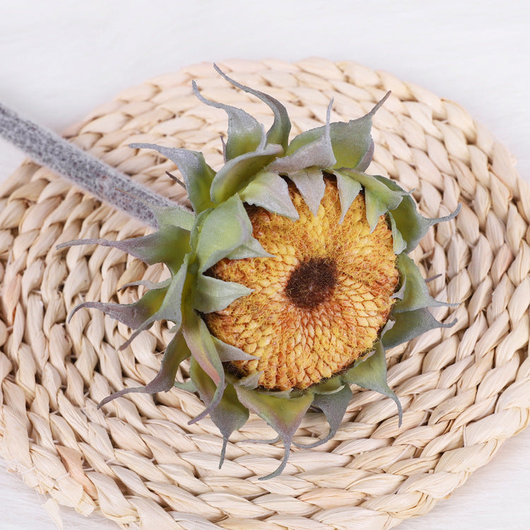 Lifelike Sunflower Decoration - Single Bud Faux Sunflower for Nursery, Wedding, and Dining Table Centerpieces - Perfect for Floral Arrangements and Event Decor