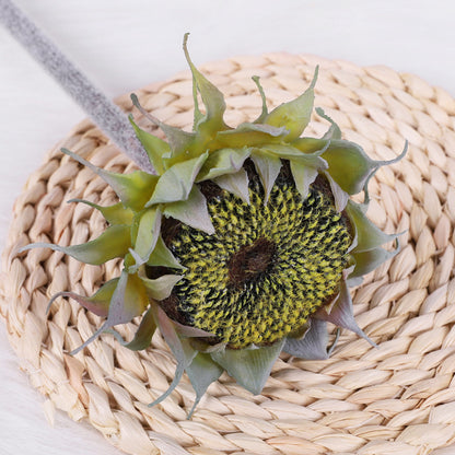 Lifelike Sunflower Decoration - Single Bud Faux Sunflower for Nursery, Wedding, and Dining Table Centerpieces - Perfect for Floral Arrangements and Event Decor