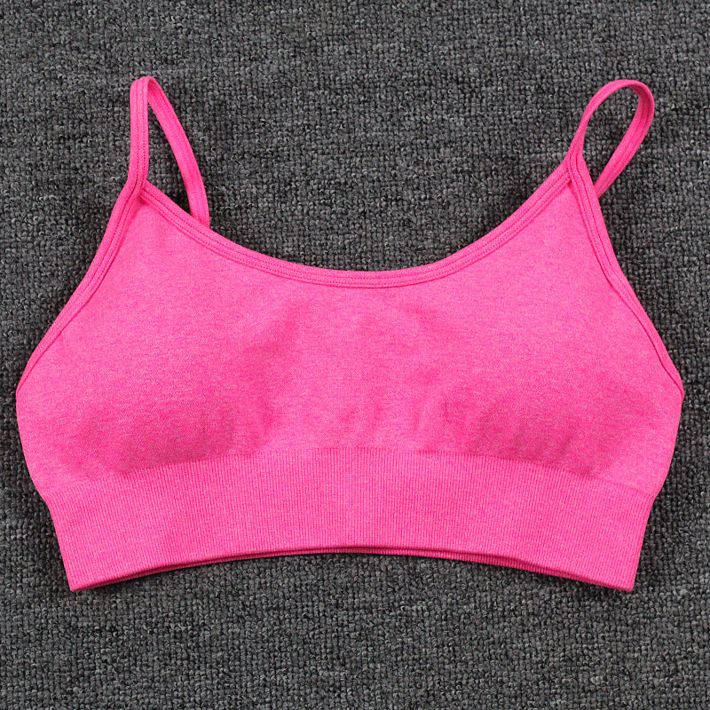 Quick Dry Seamless Yoga Sports Bra for Women and Comfortable Activewear with Supportive Back Design for All Day Wear