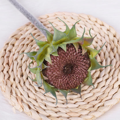 Lifelike Sunflower Decoration - Single Bud Faux Sunflower for Nursery, Wedding, and Dining Table Centerpieces - Perfect for Floral Arrangements and Event Decor