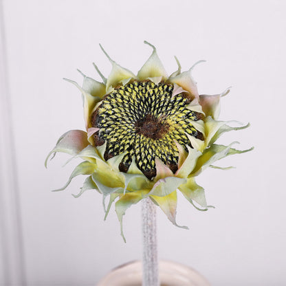 Lifelike Sunflower Decoration - Single Bud Faux Sunflower for Nursery, Wedding, and Dining Table Centerpieces - Perfect for Floral Arrangements and Event Decor