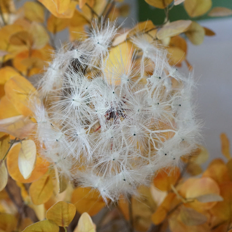 Dandelion Scandinavian Style Single Stem Large Artificial Flower - Elegant Home Floor Decor for Window Display and Wedding Floral Arrangements