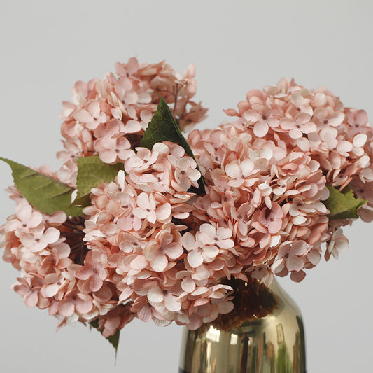 Elegant Vintage-Style Autumn Hydrangea Faux Flower for Wedding Arches and Pathways – Ideal Home Floral Art Decoration