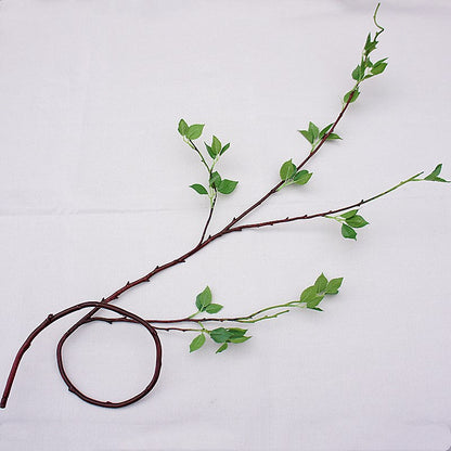 Single Stem 4-Prong Artificial Elm Leaf Branch | Realistic Fake Flowers for Home Décor, Wedding Décor, Photography, and Floral Arrangements