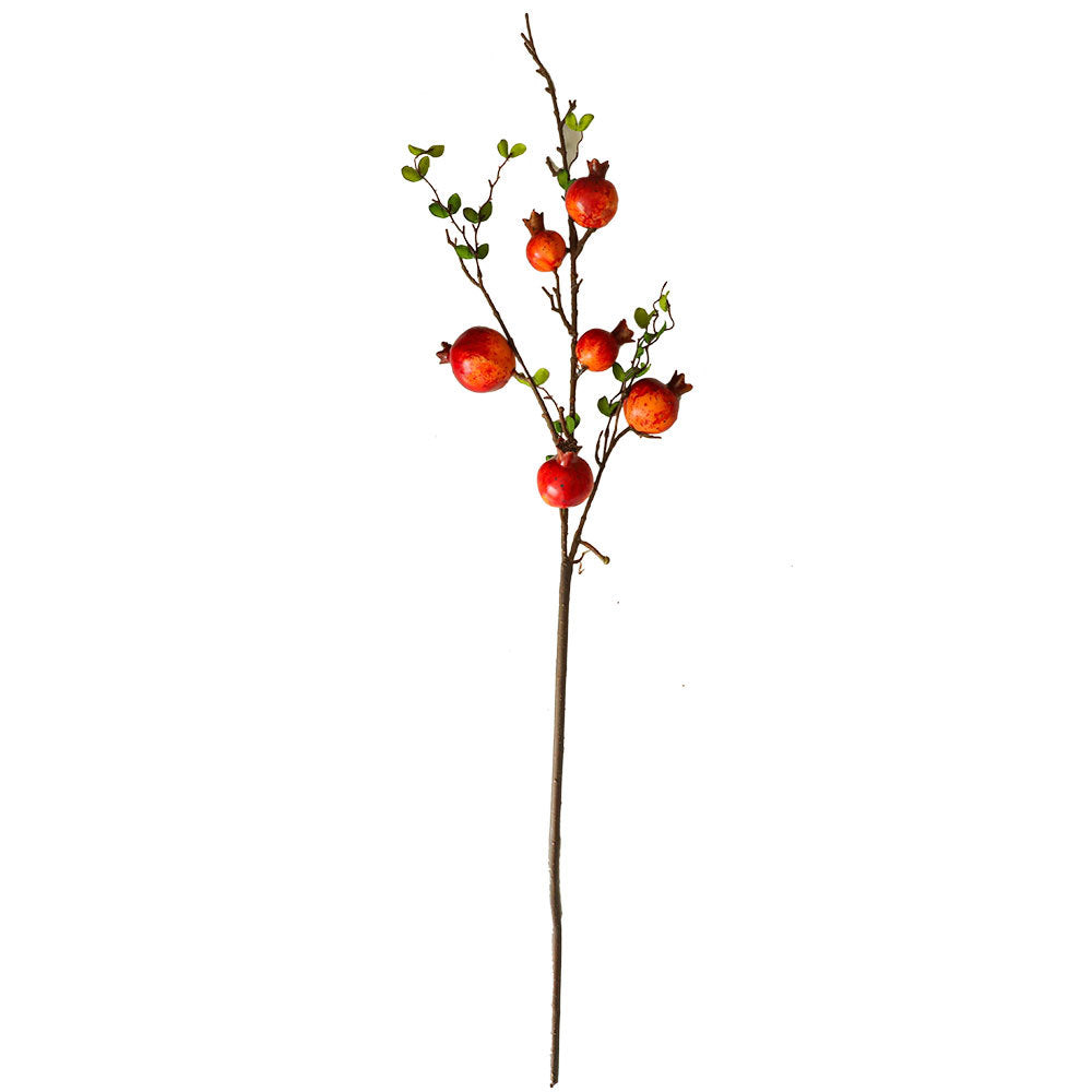 Realistic Faux Pomegranate Flowers and Fruits - Stunning Home Decor for Weddings, Bouquets, Aisle Markers, and Flower Walls - MW10885